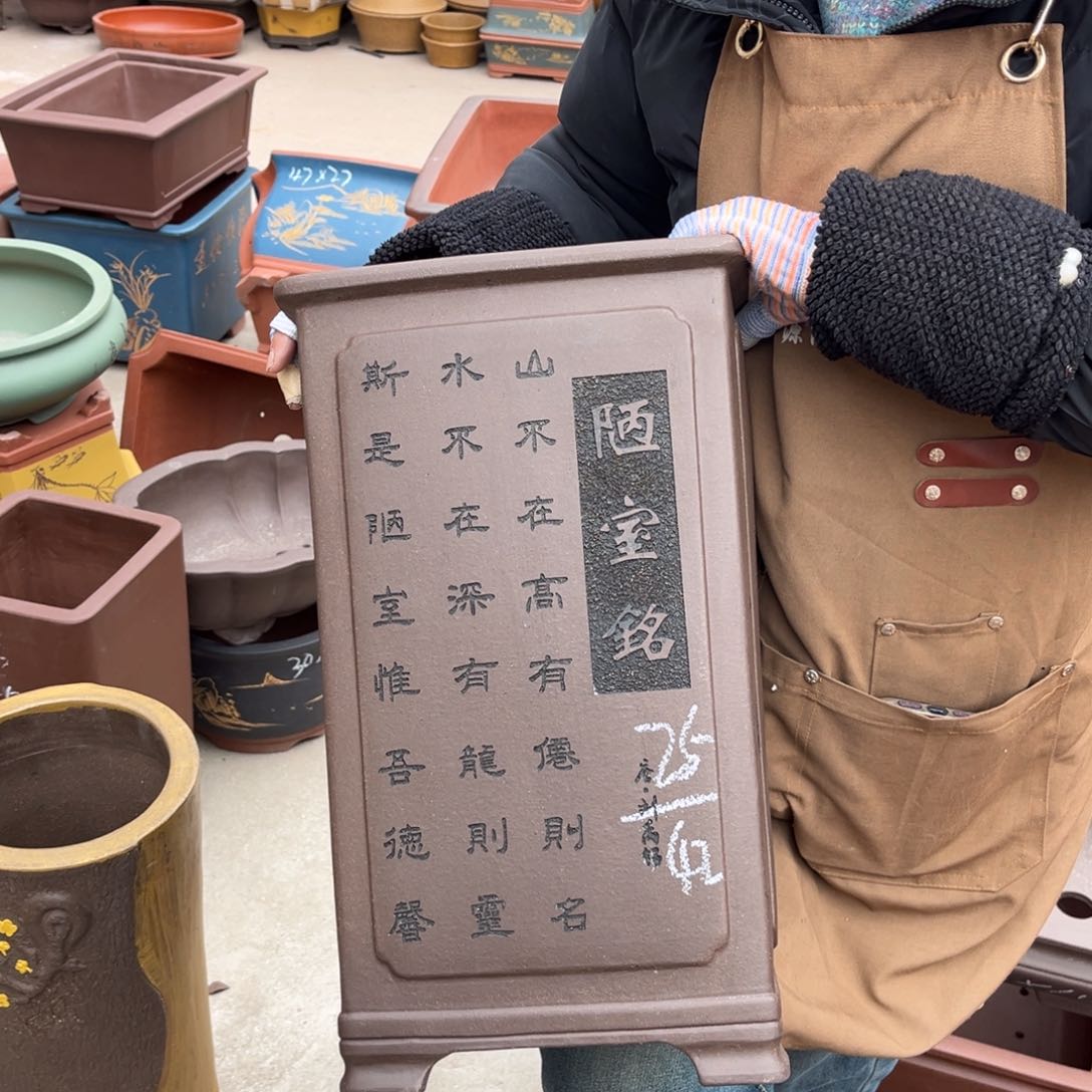 紫砂花盆盆景艺术