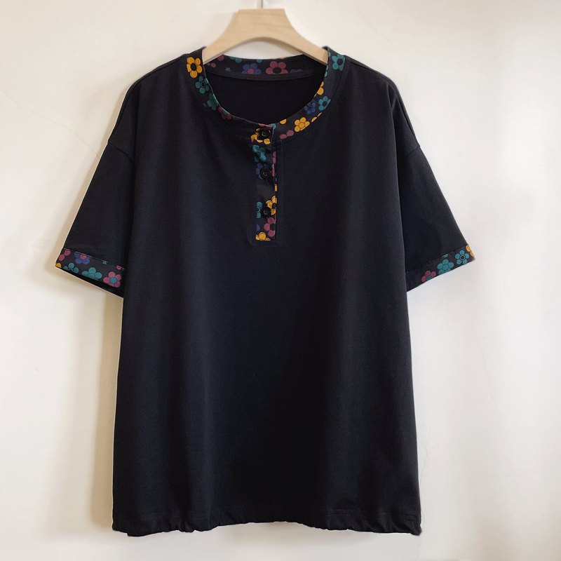 中年妈妈装年轻显瘦遮肉耐脏宽松休闲夏季棉T恤2025新款YX105255