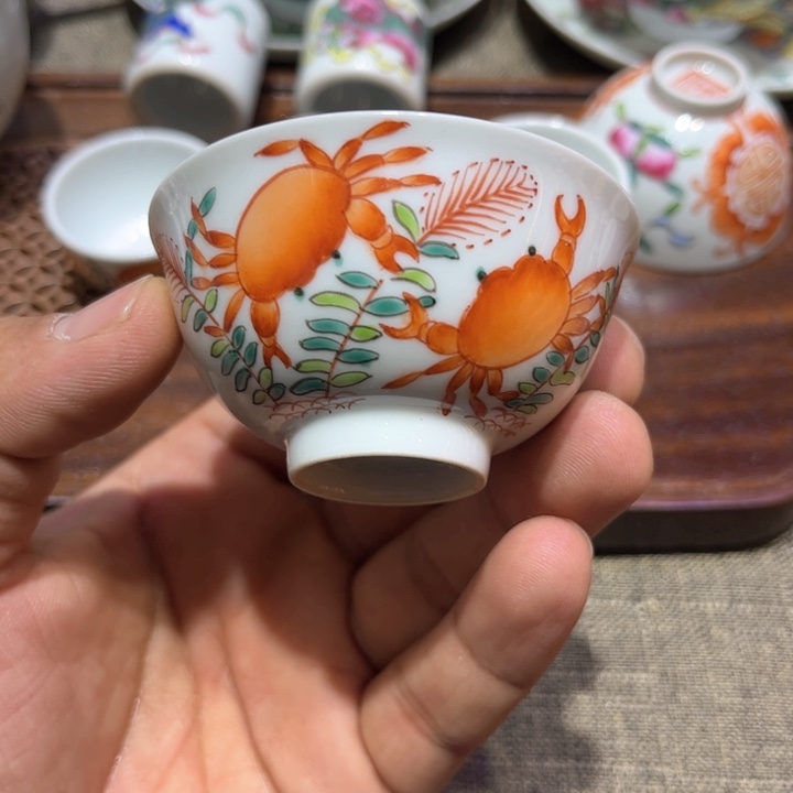 纯手绘精品盖碗杯