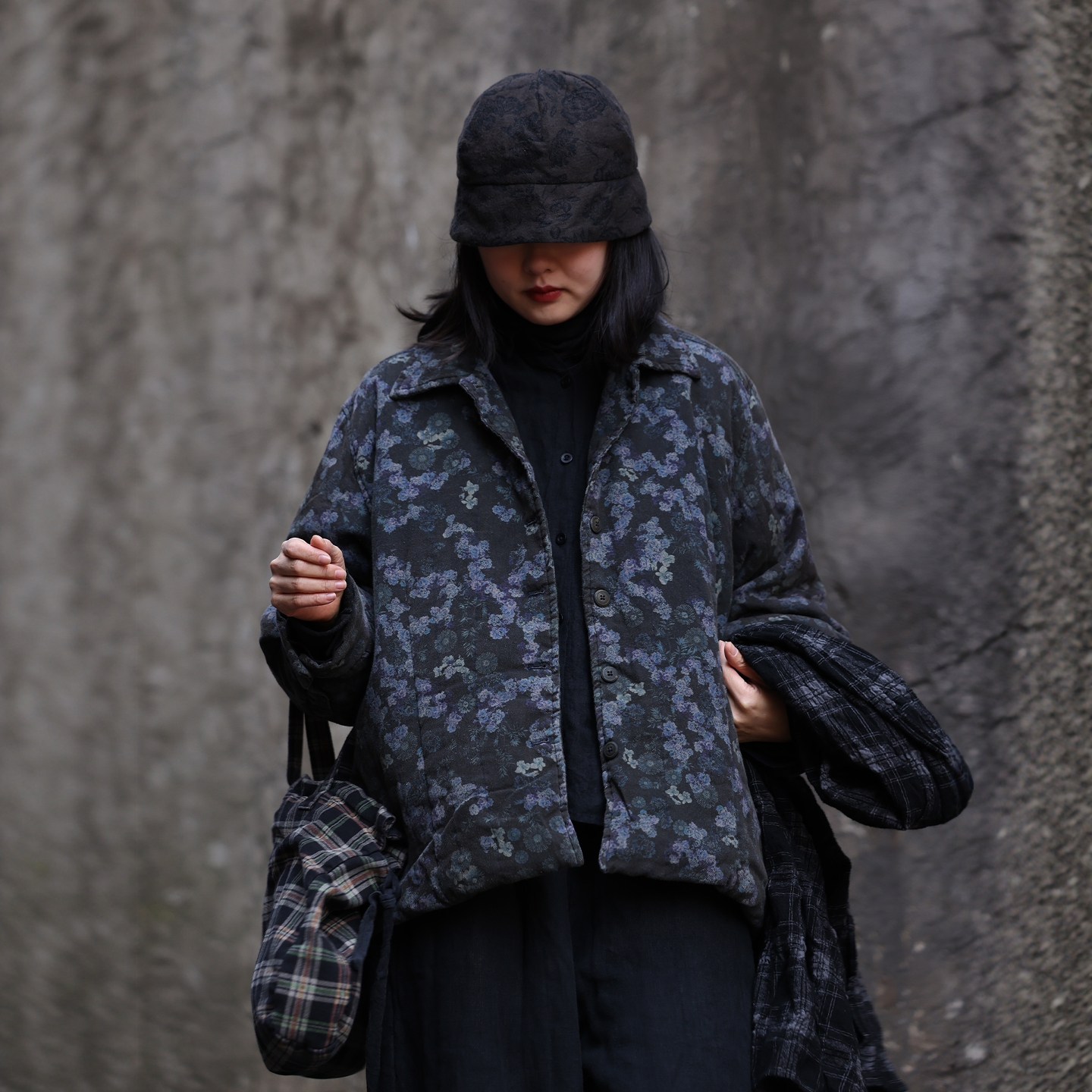 衣路走来原创设计冬季纯棉复古文艺花色棉衣39242