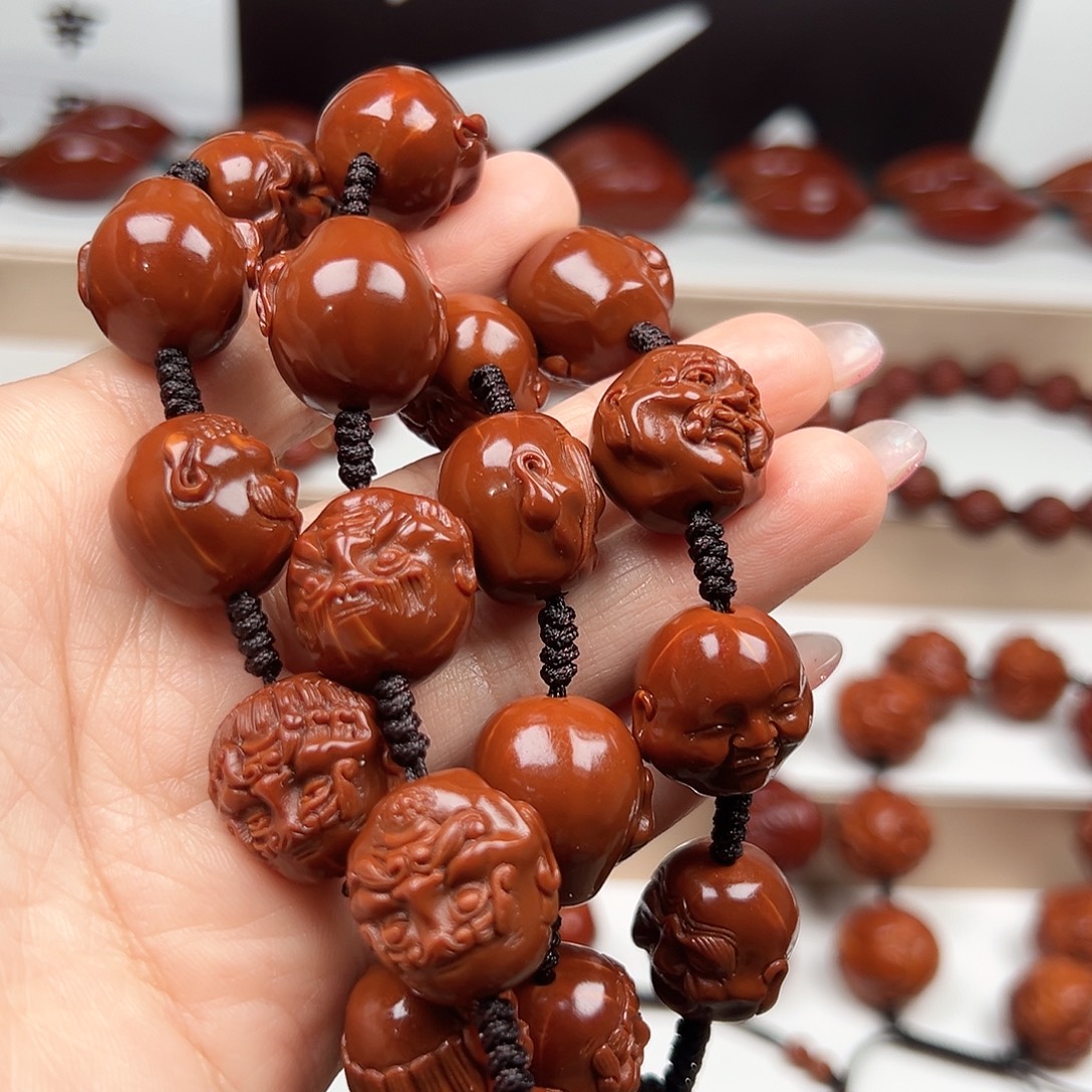 流***水手串橄榄核十八罗汉