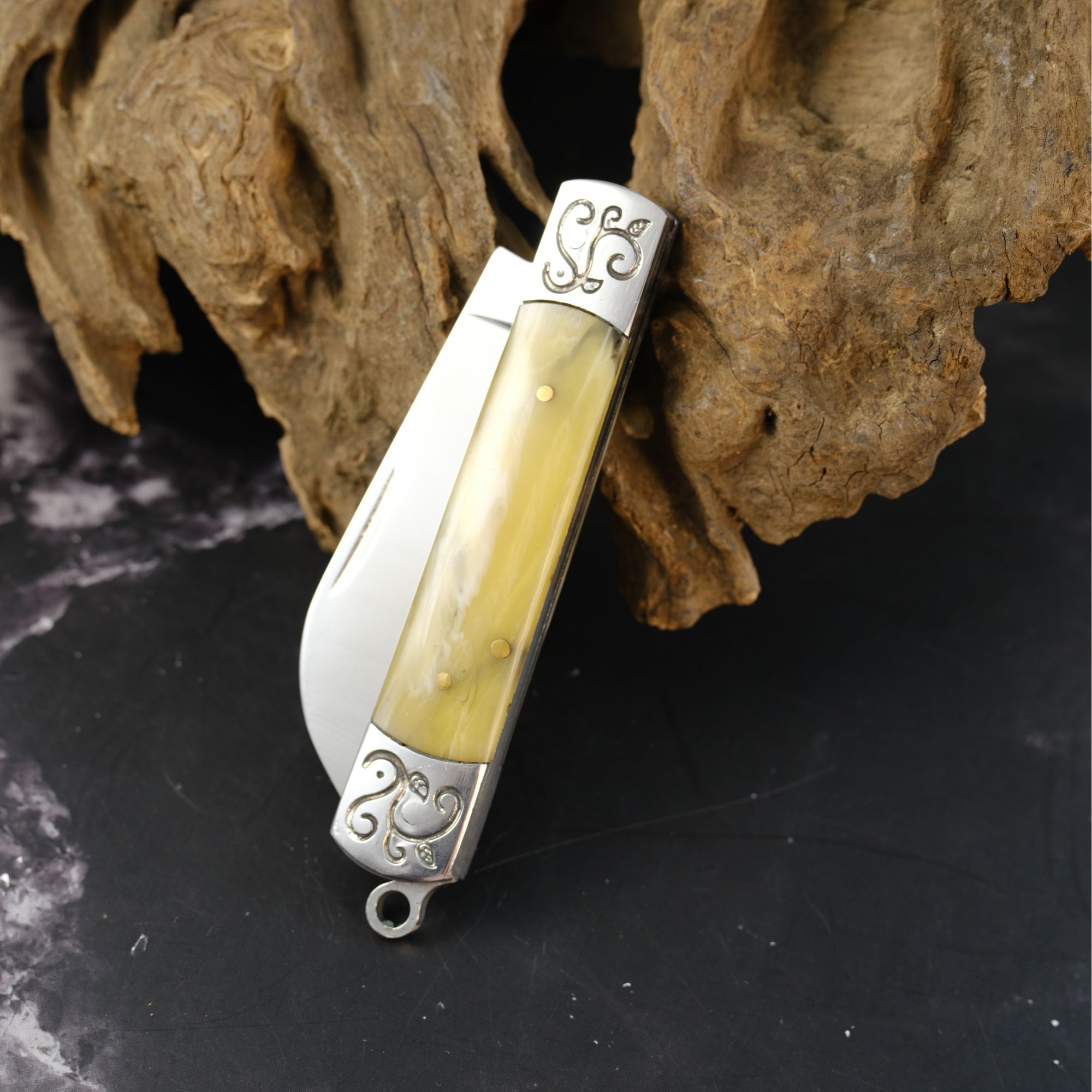 （新疆包邮）英吉沙-1022 折叠刀手工超锋利好用水果刀家用已开刃