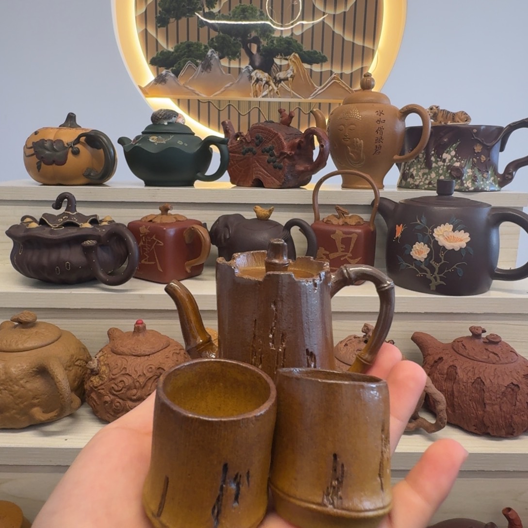 茶壶紫砂孤品一zhi