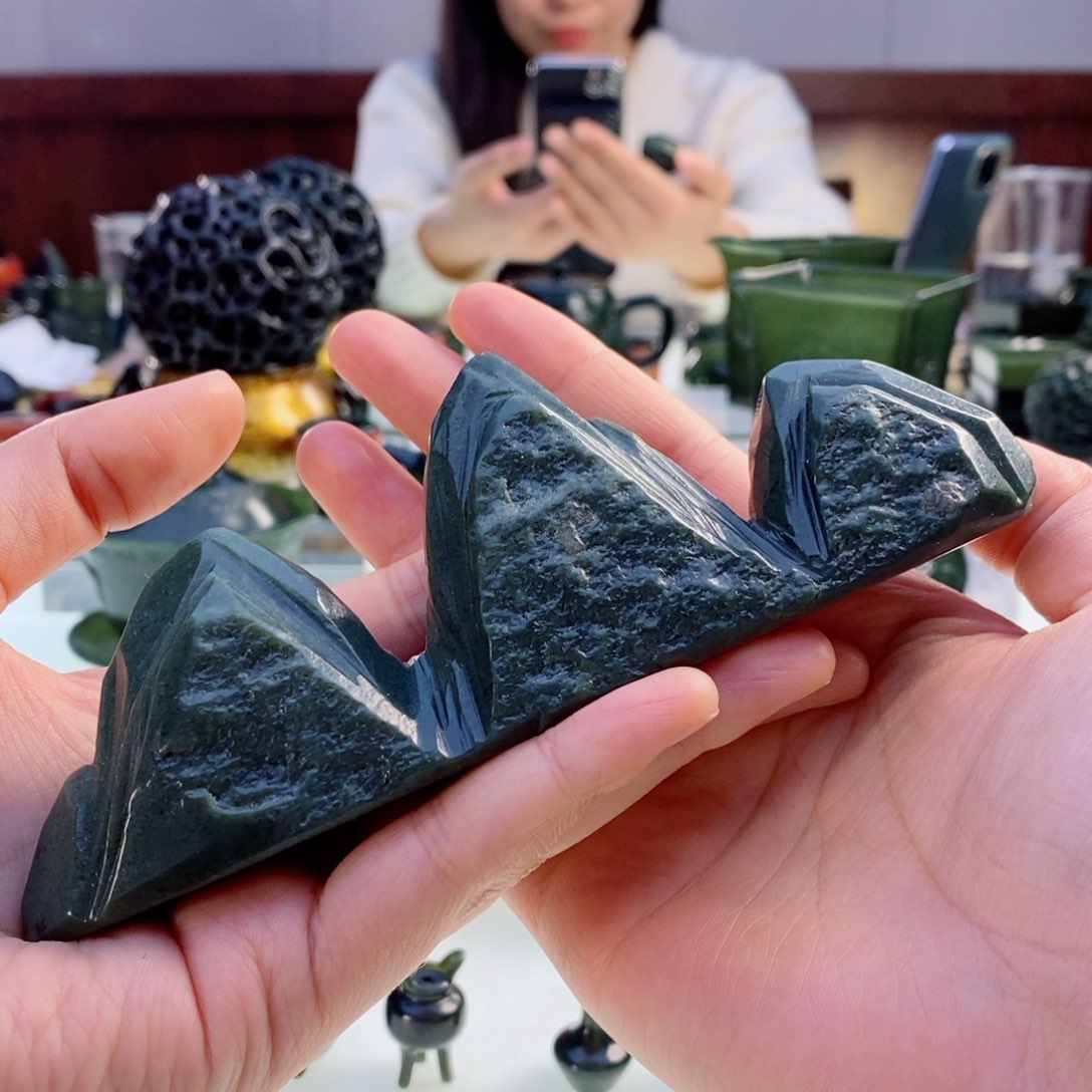 和田玉（青玉）挂件未镶嵌