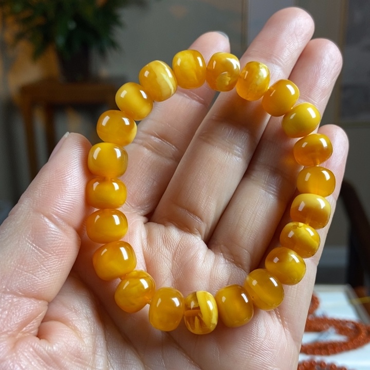 琥珀手链未镶嵌蜜蜡手串10
