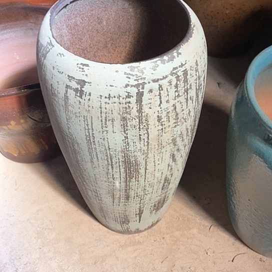 紫砂花盆口17高度42瑕疵