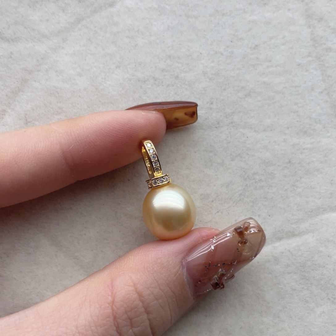 海水珍珠戒指银S925镶嵌R88