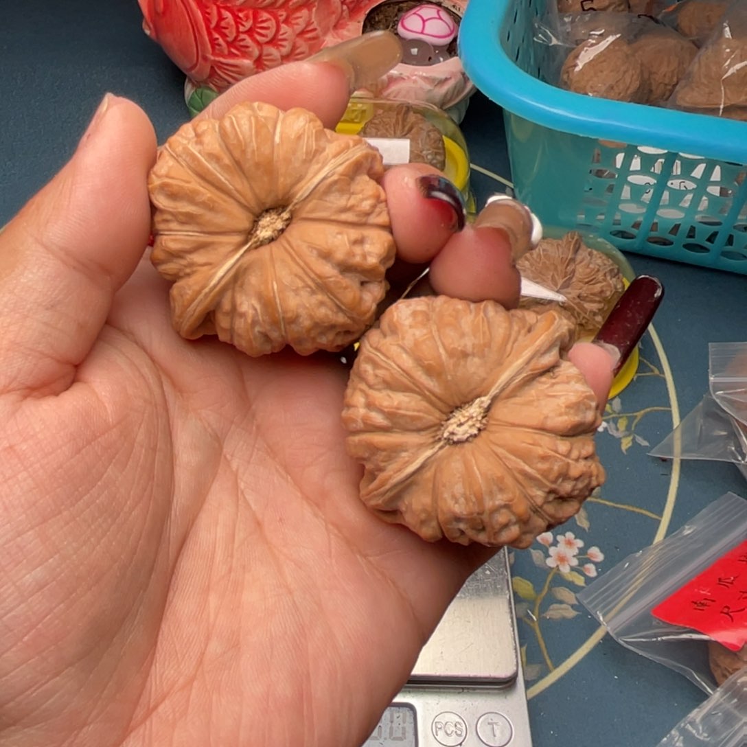 文玩核桃把件萌****萌南瓜墩45