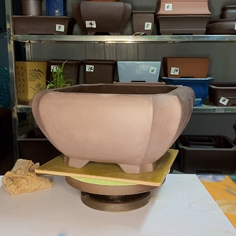 红陶宜兴紫砂花盆