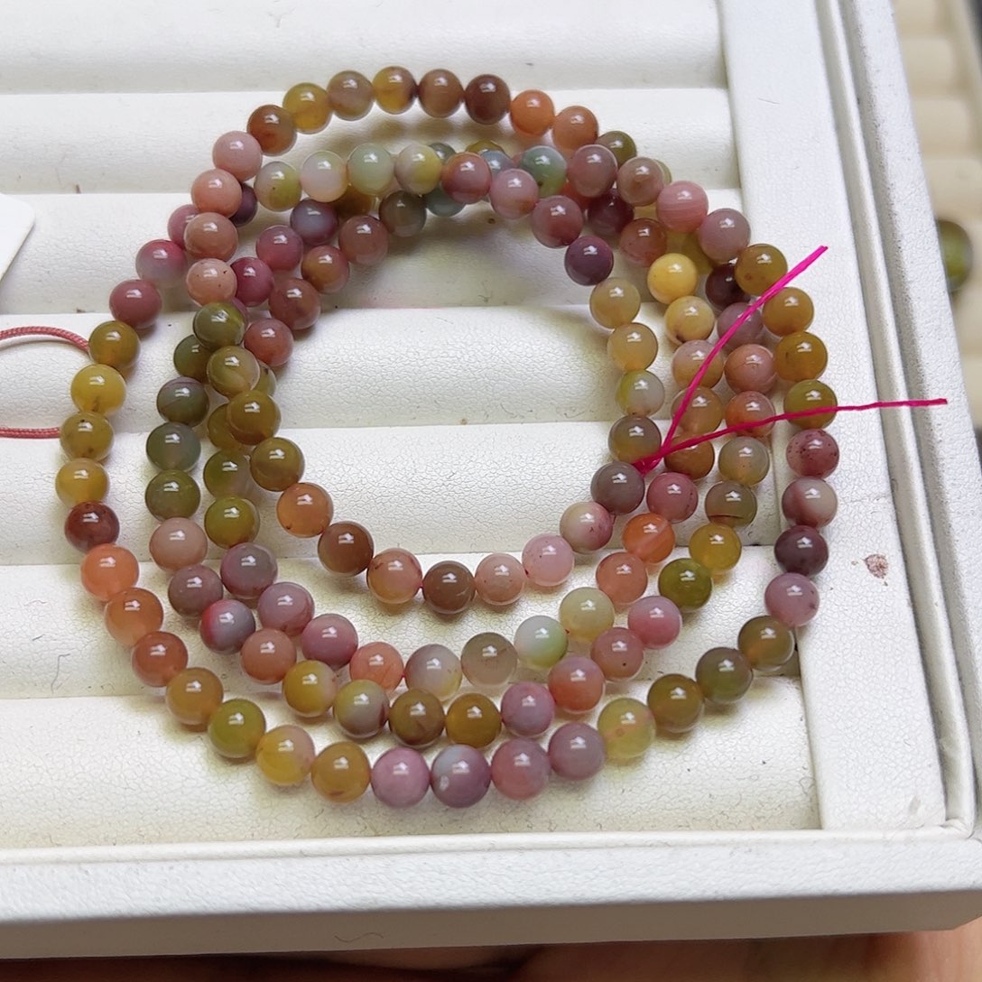 玛瑙/玉髓未镶嵌定制手串