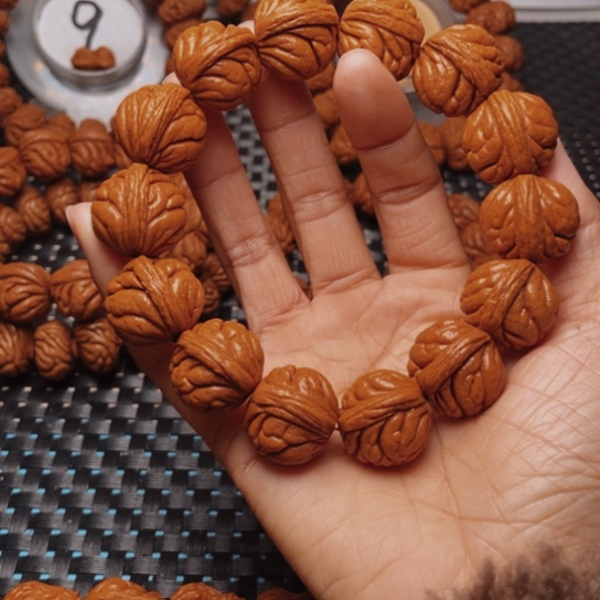 桃核手串龙纹桃核