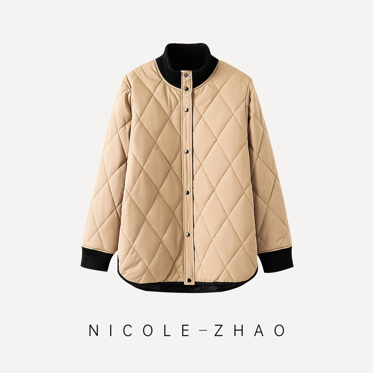 NZ0996【贵姐NICOLE】2023年秋冬休闲百搭小众棉服外套
