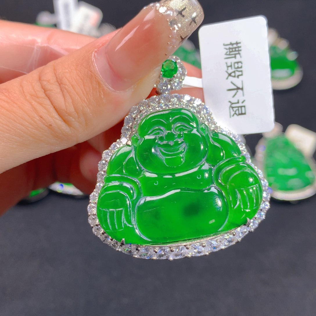 翡翠颈饰银S925镶嵌11111111111
