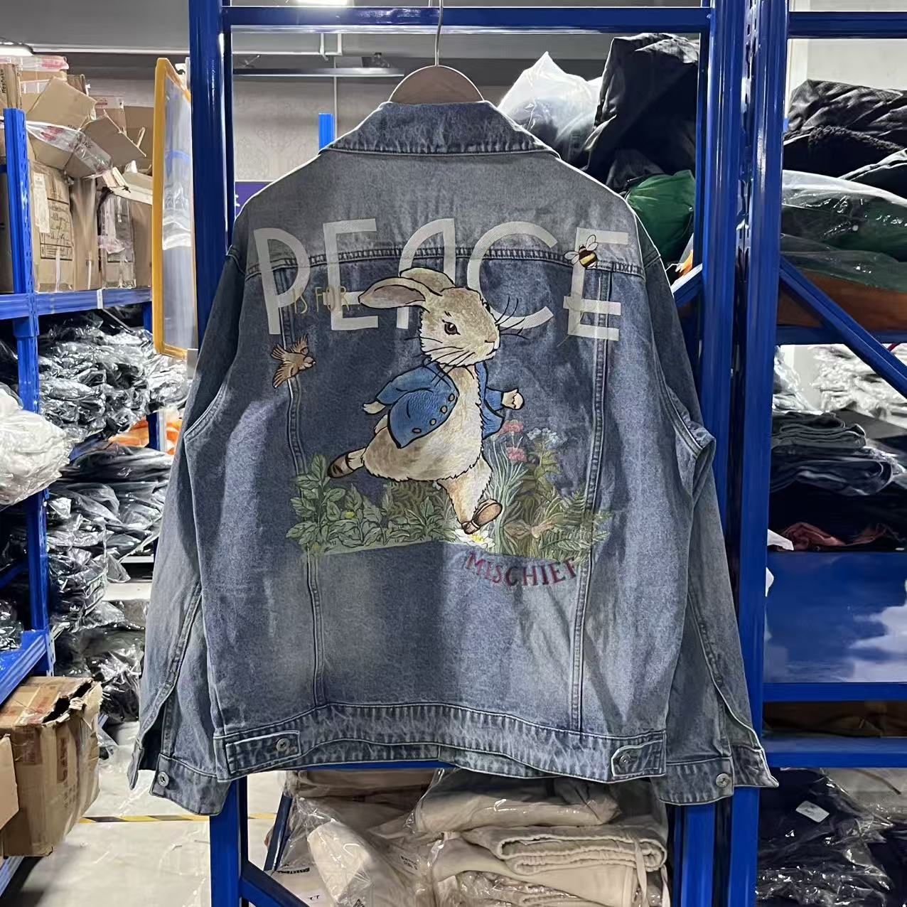 【鸟】秋冬新款潮流复古休闲牛仔夹克外套男1976-B2-4时尚秋季