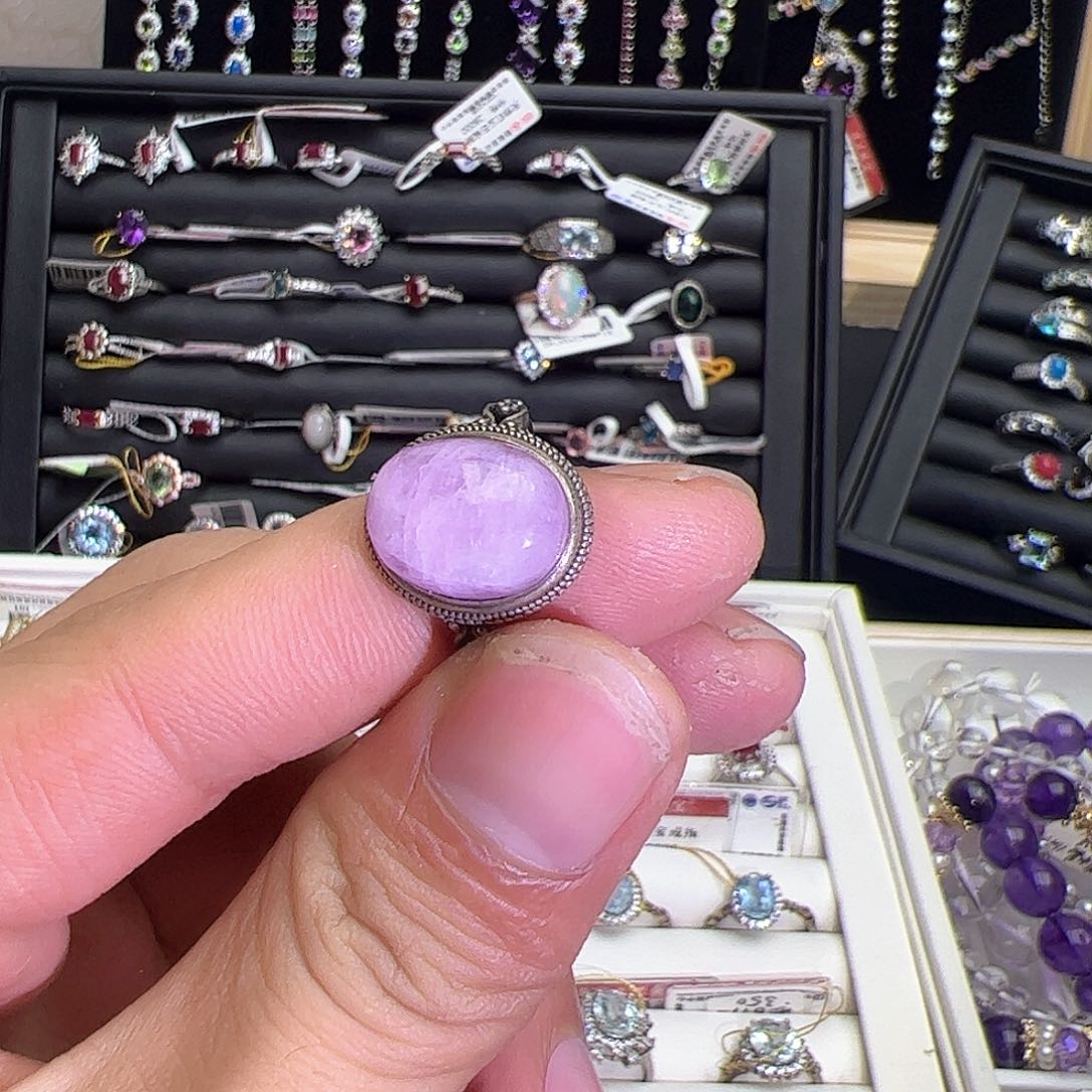 锂辉石1银S925镶嵌112121