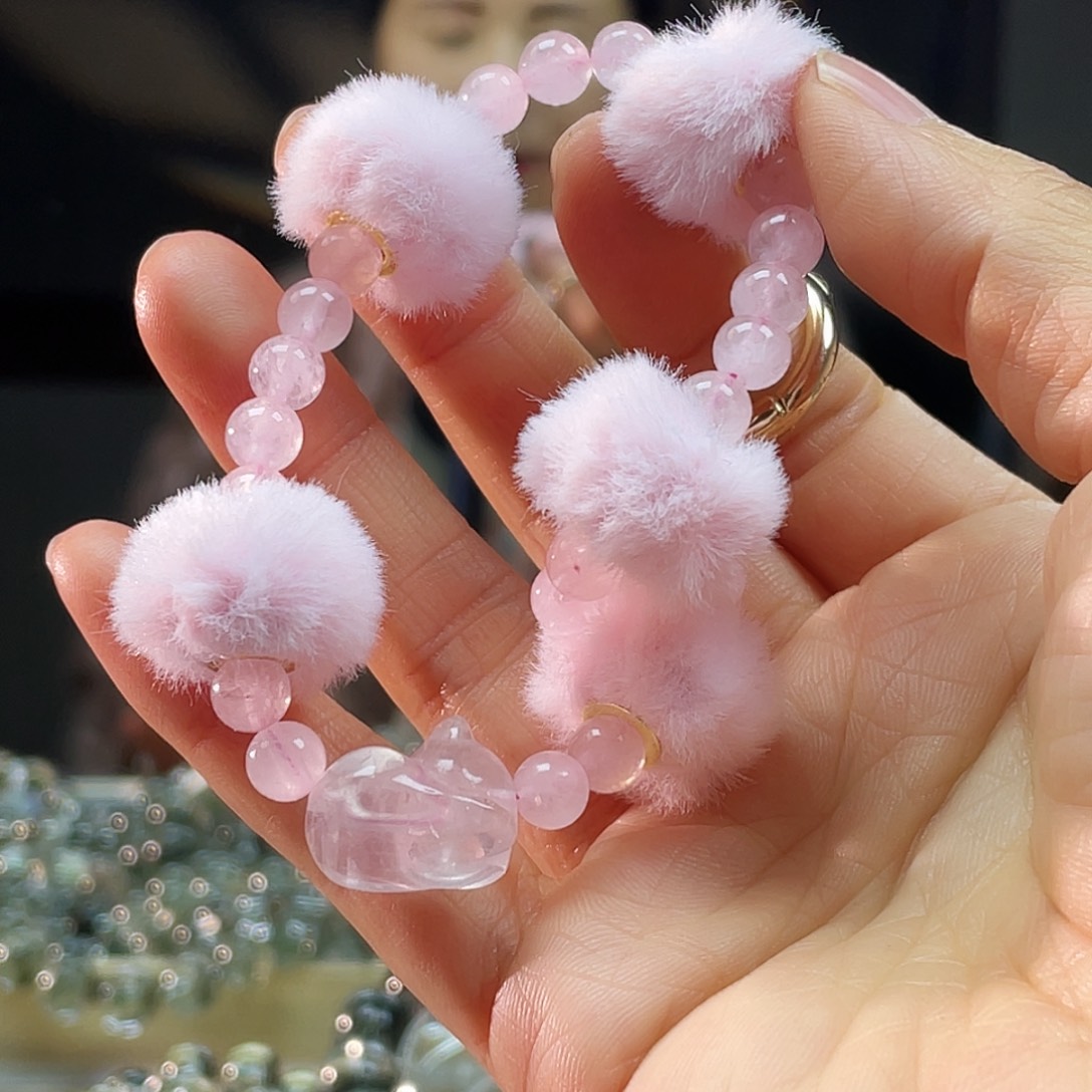 S***a萤石手链未镶嵌手机链