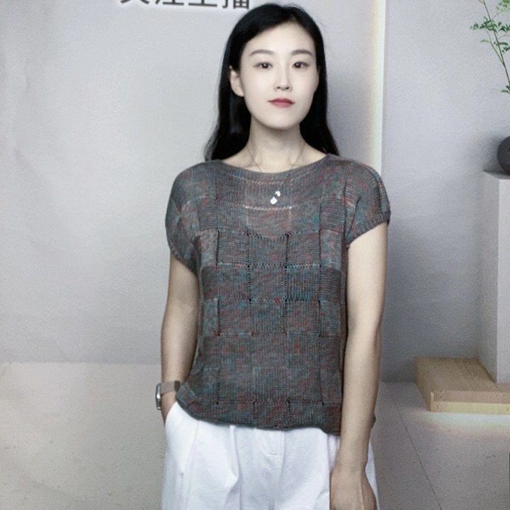 醋酸天丝桑蚕丝莱赛尔毛线手工编织一桶一斤冰爽透气