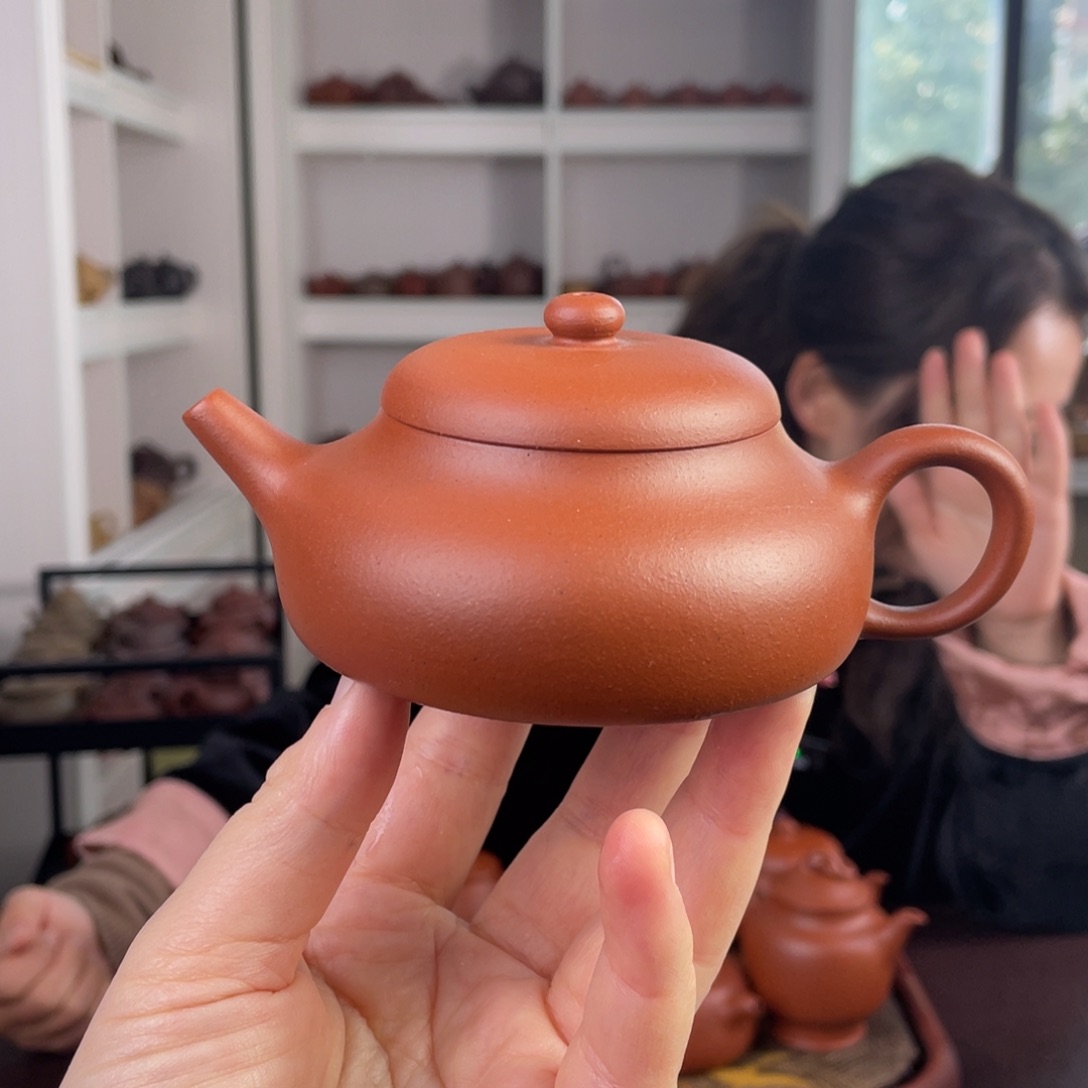 紫砂茶壶小红泥静乐150cc