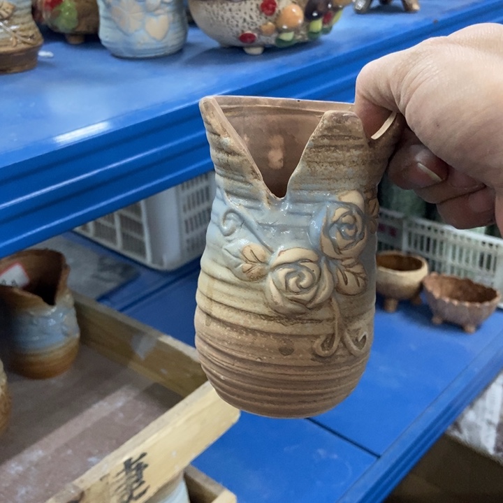 陶瓷花盆单场满9.9发8*12