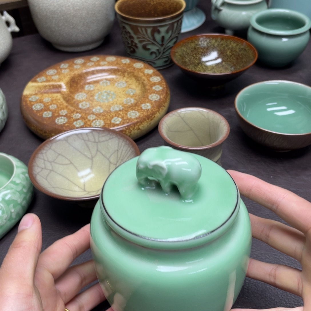 福利青瓷茶具杯子微瑕