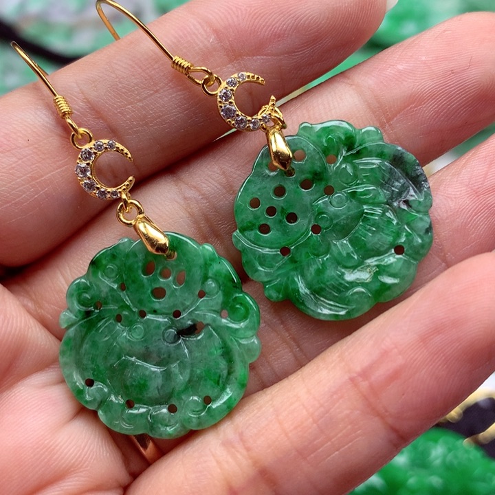 翡翠银S925镶嵌颈饰翡翠