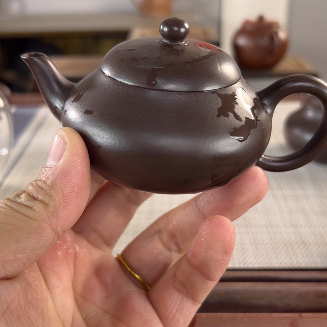 紫砂原矿紫砂 微瑕茶壶
