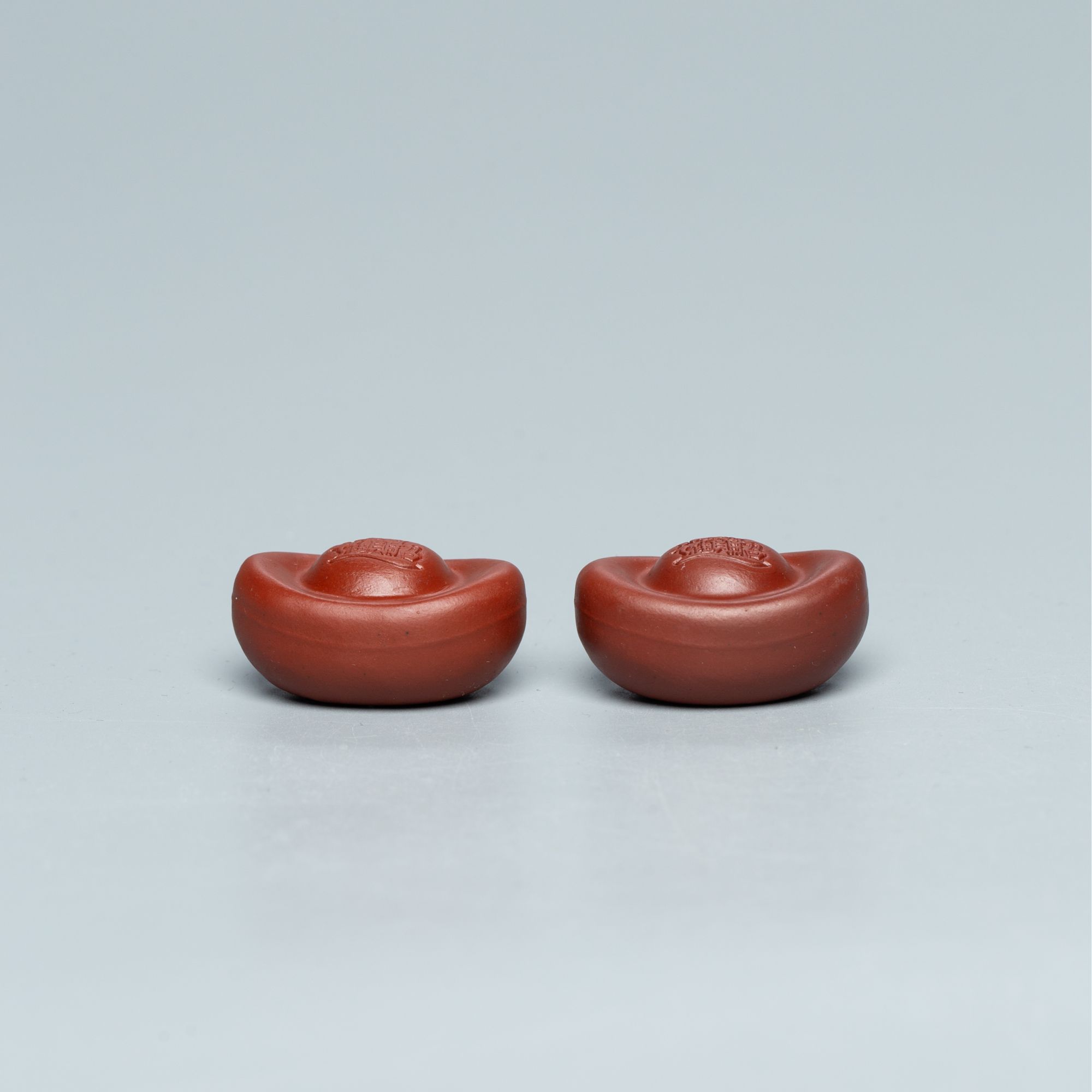 【新华网非遗紫砂专属】HCS164 元宝 朱泥 紫砂茶宠