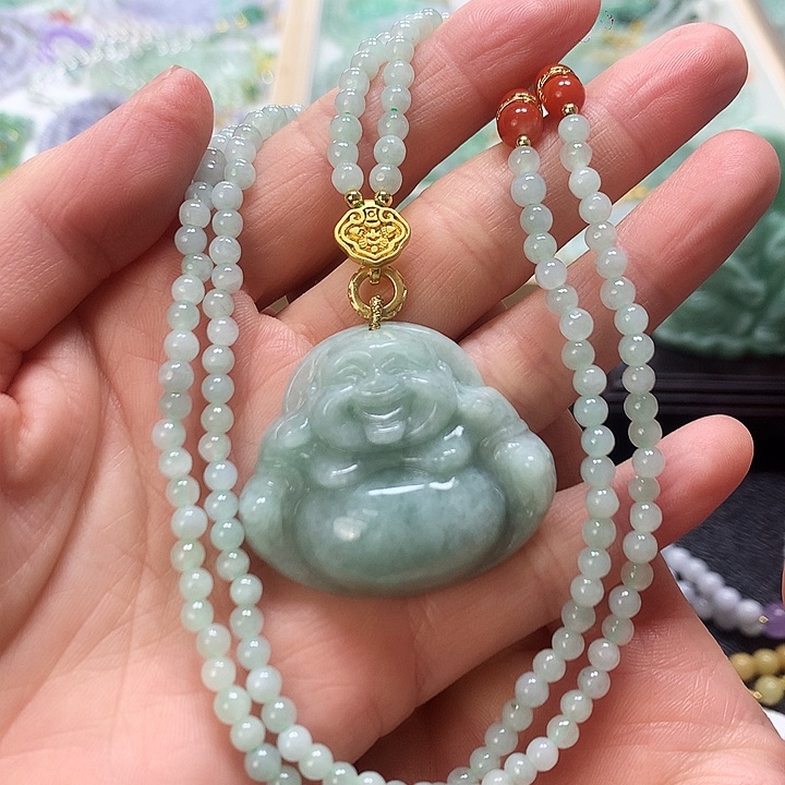 翡翠颈饰未镶嵌吊坠