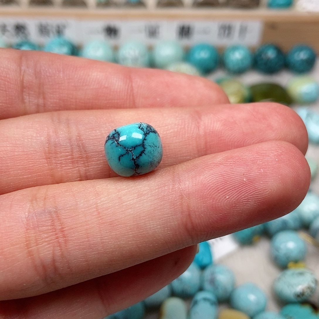 未镶嵌绿松石珠宝半成品不*二