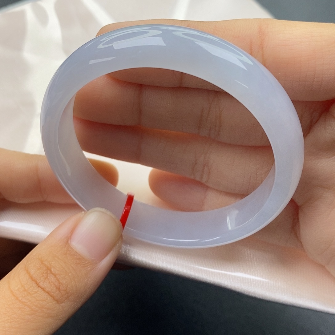 翡翠未镶嵌手镯5253正圈