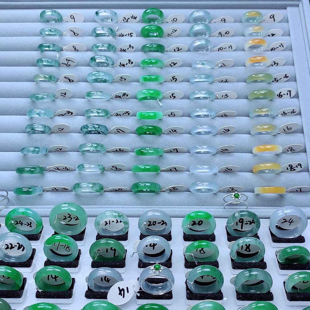 翡翠戒指未镶嵌缅甸