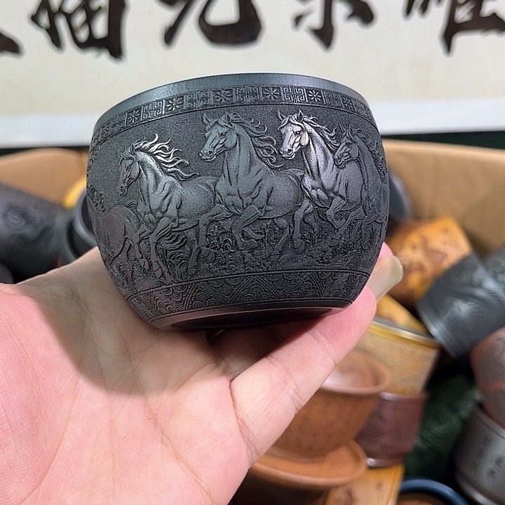 茶杯紫砂全手工紫砂主人杯