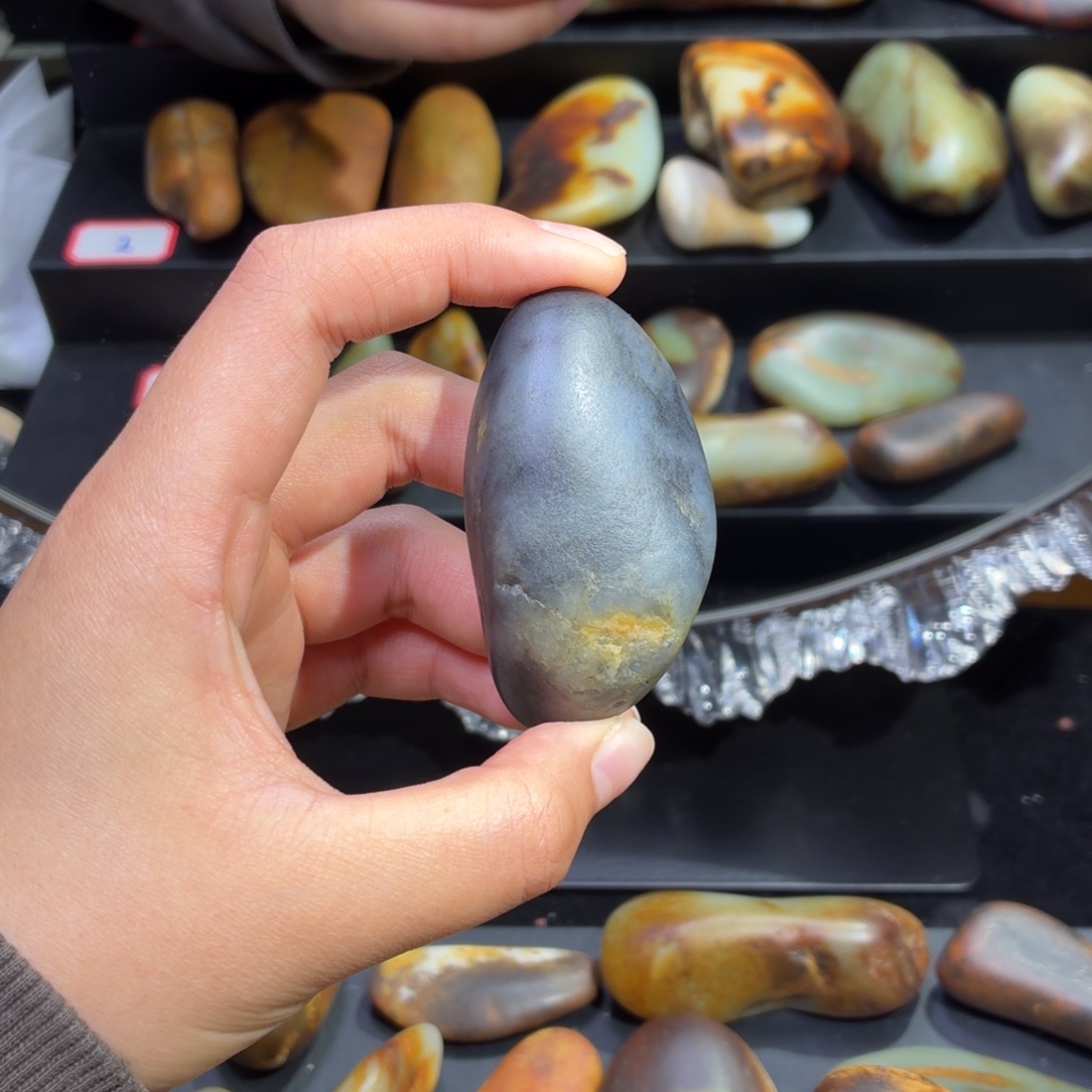 和田玉未镶嵌挂件90