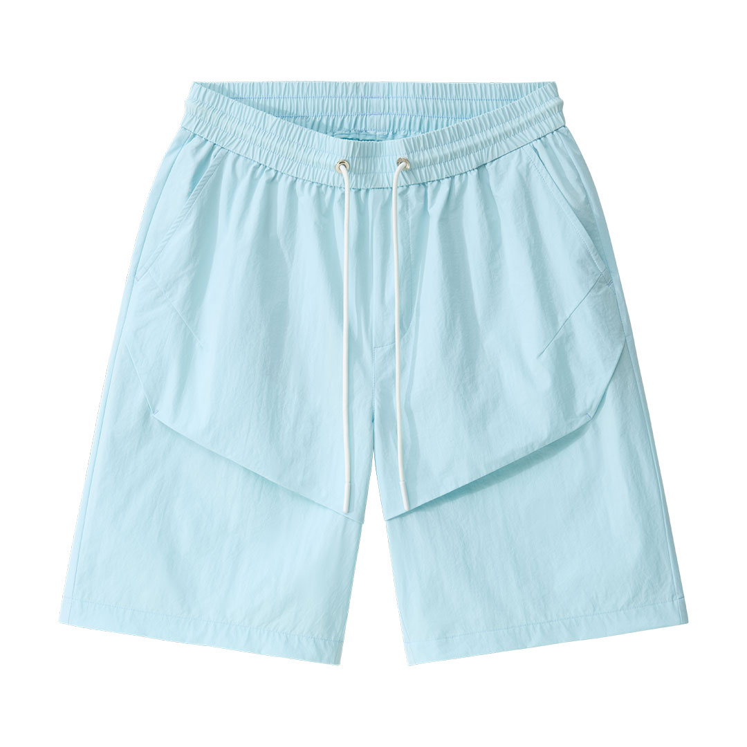 宾奴男装品牌集合店速干薄款休闲松紧腰休闲短裤宽松夏季男士裤子