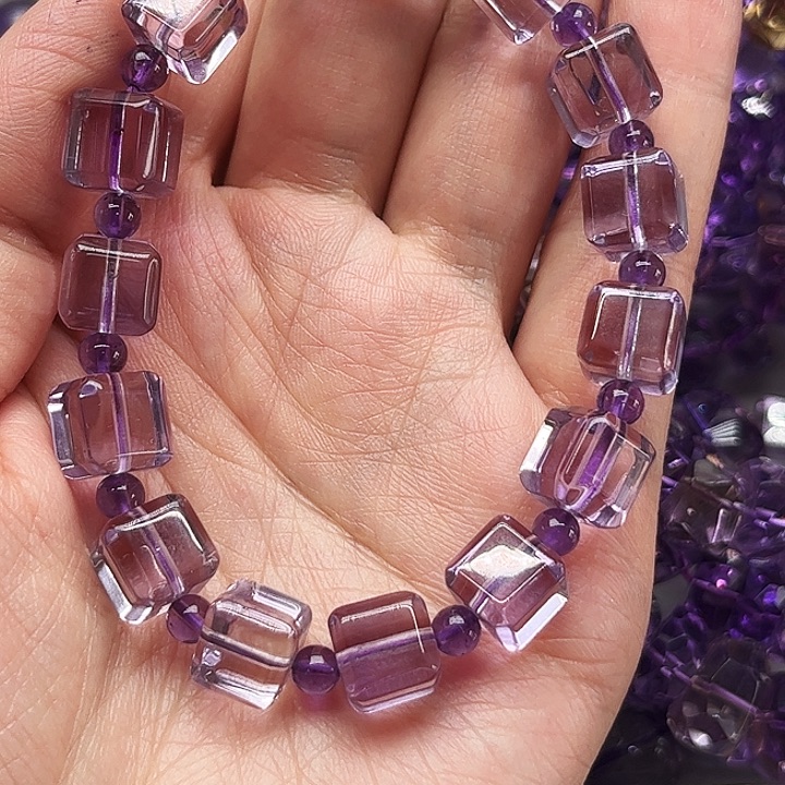 未镶嵌颈饰紫晶发***.