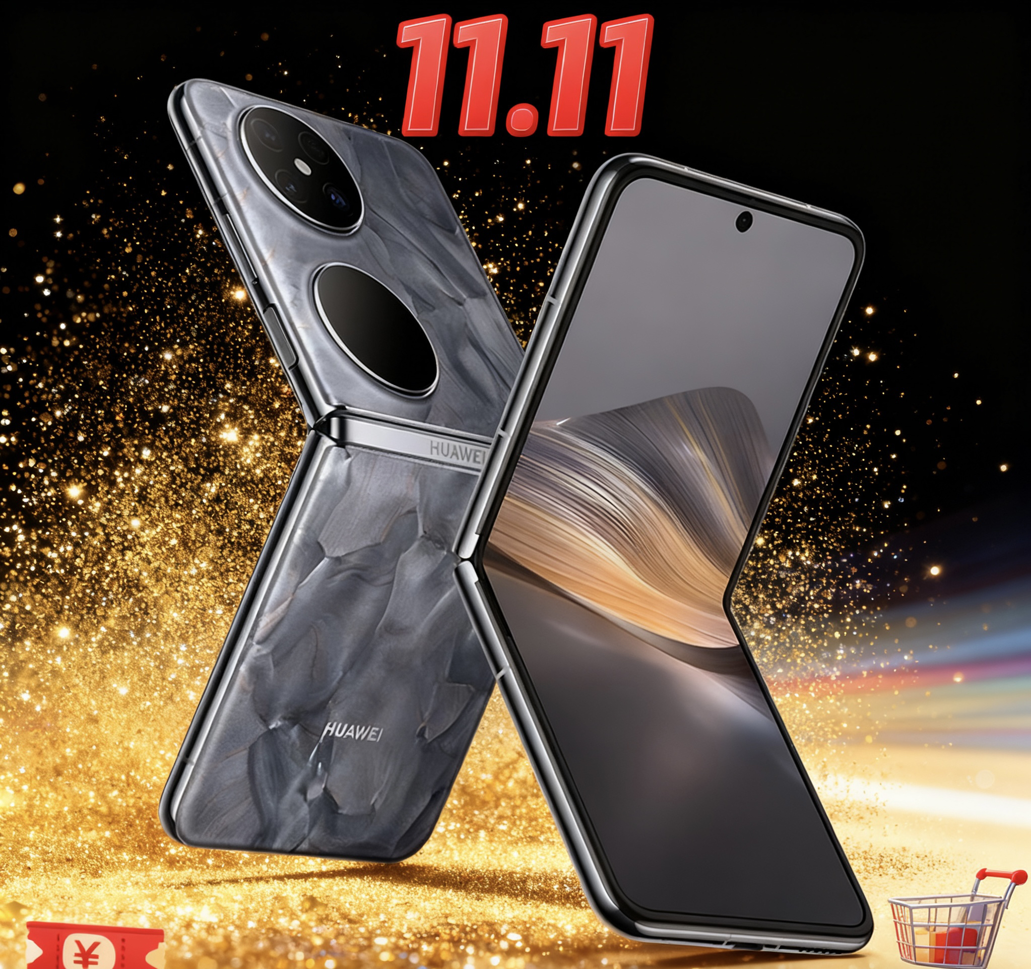 99新 Huawei/华为 【双11特惠】Pocket 2全焦段防晒检测鸿蒙手机