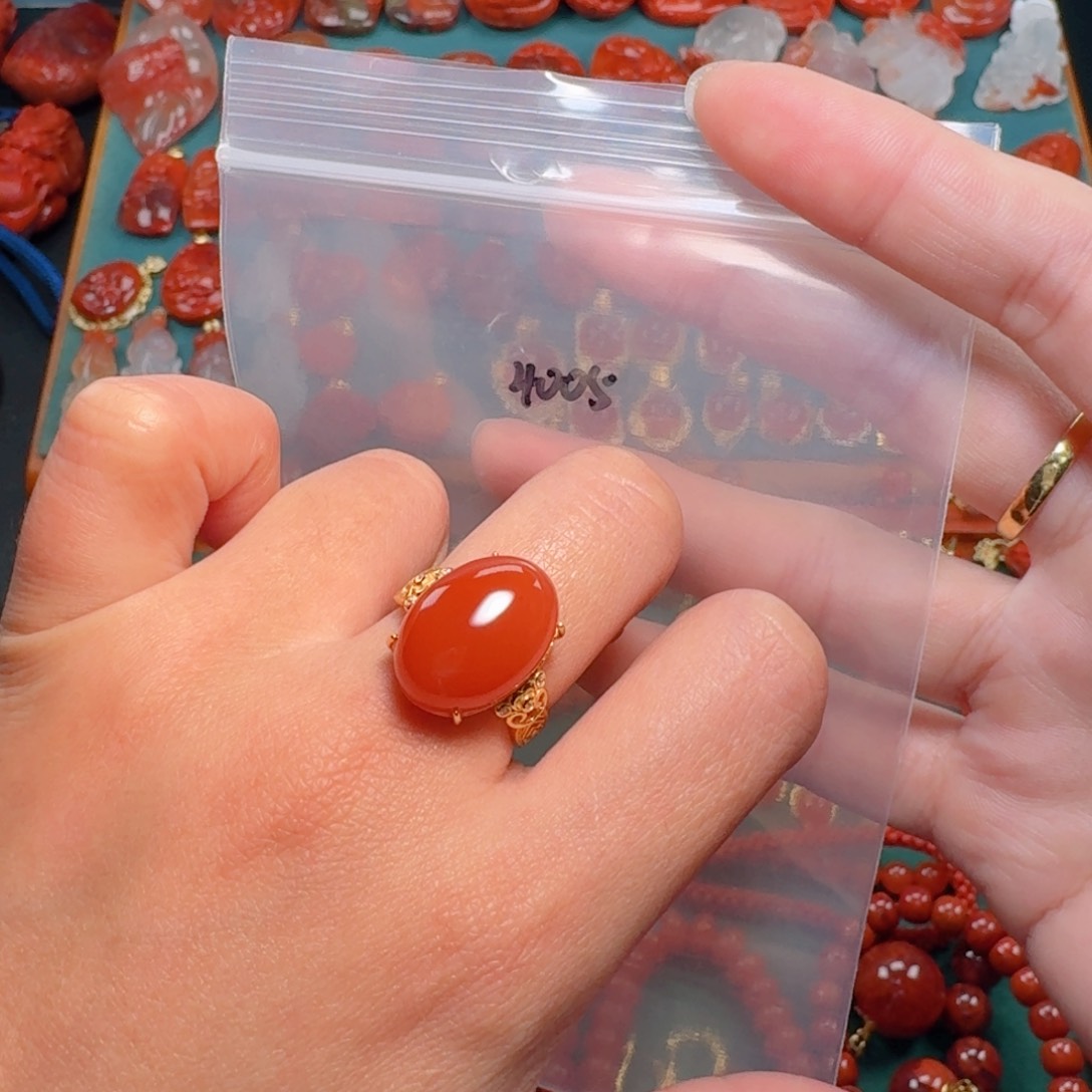 南红玛瑙南红银S925镶嵌