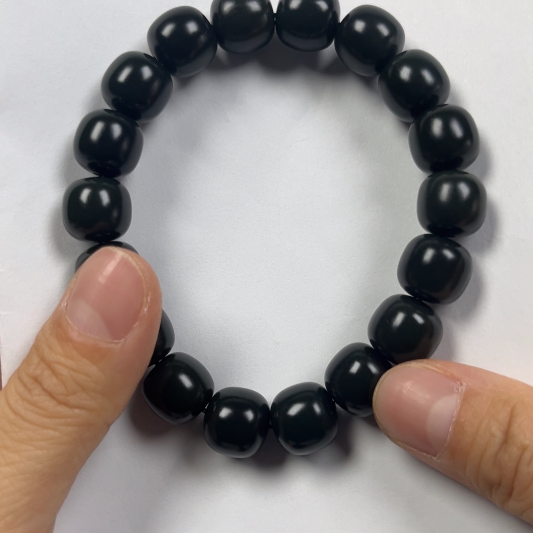 和田玉手链未镶嵌卡12老形珠珠宝级