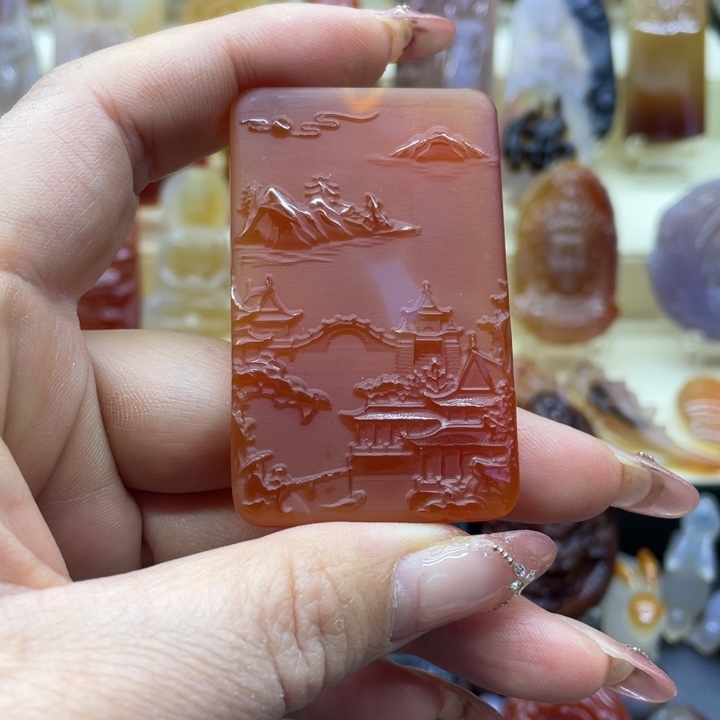 玛瑙/玉髓吊坠(赠链)未镶嵌吊坠