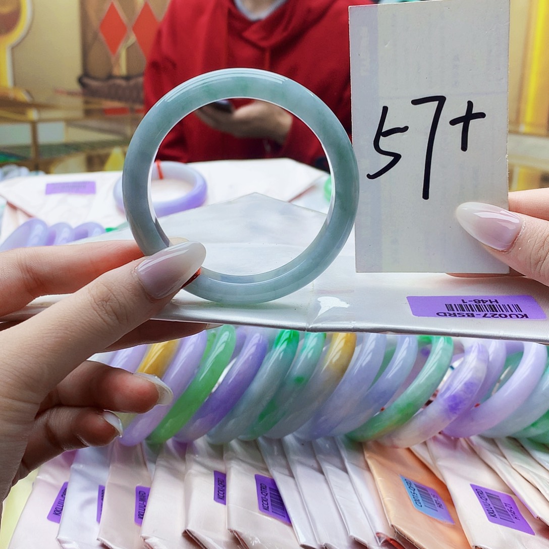 翡翠未镶嵌手镯mm