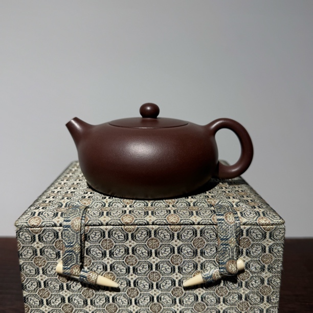 全手工【扁西施】200cc原矿老紫泥天青紫砂壶纯手工茶具泡茶壶泥壶
