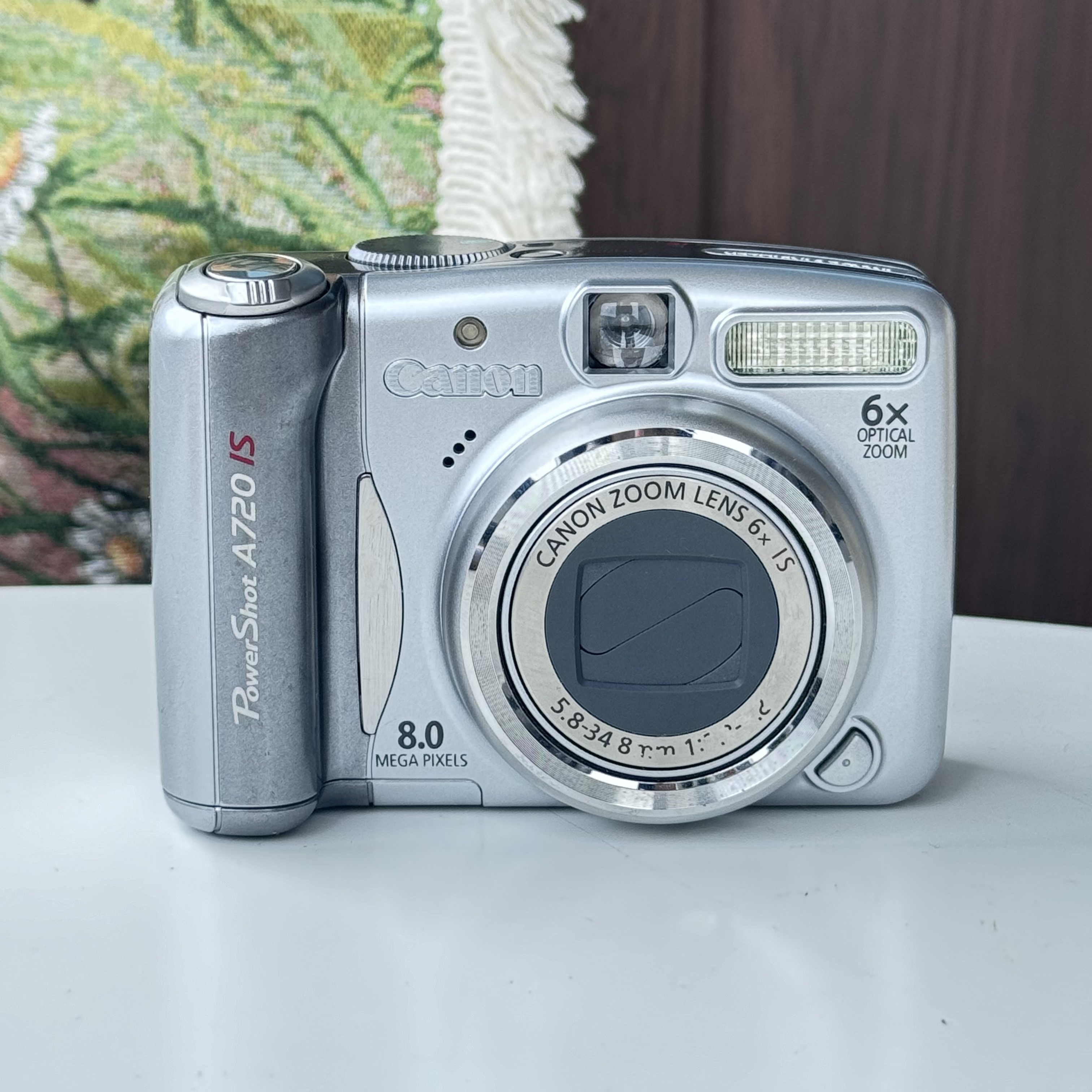 95新 Canon/佳能 A720银色800w像素6x光学变焦ccd数码相机