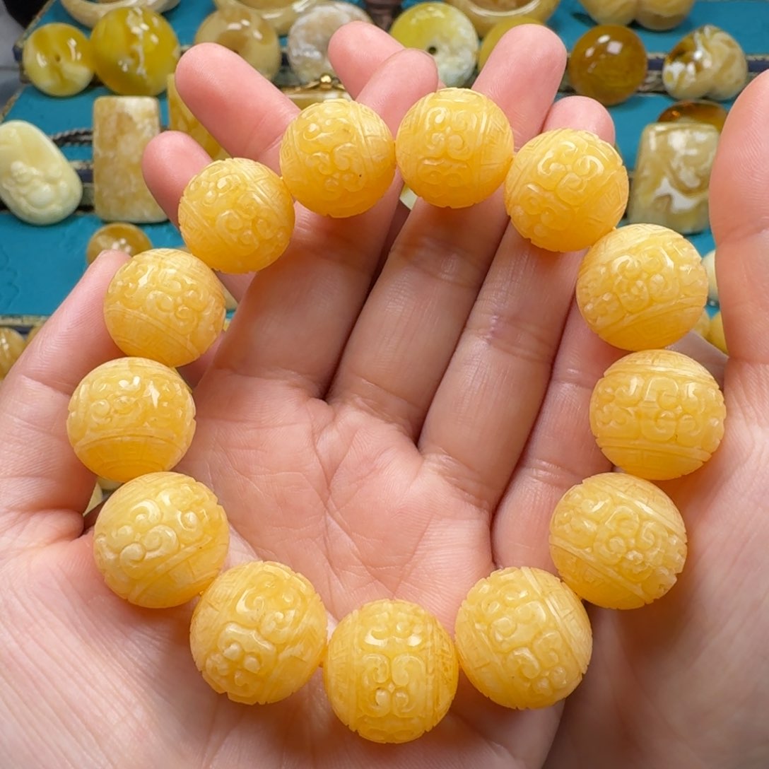 蜜蜡手链未镶嵌蜜蜡