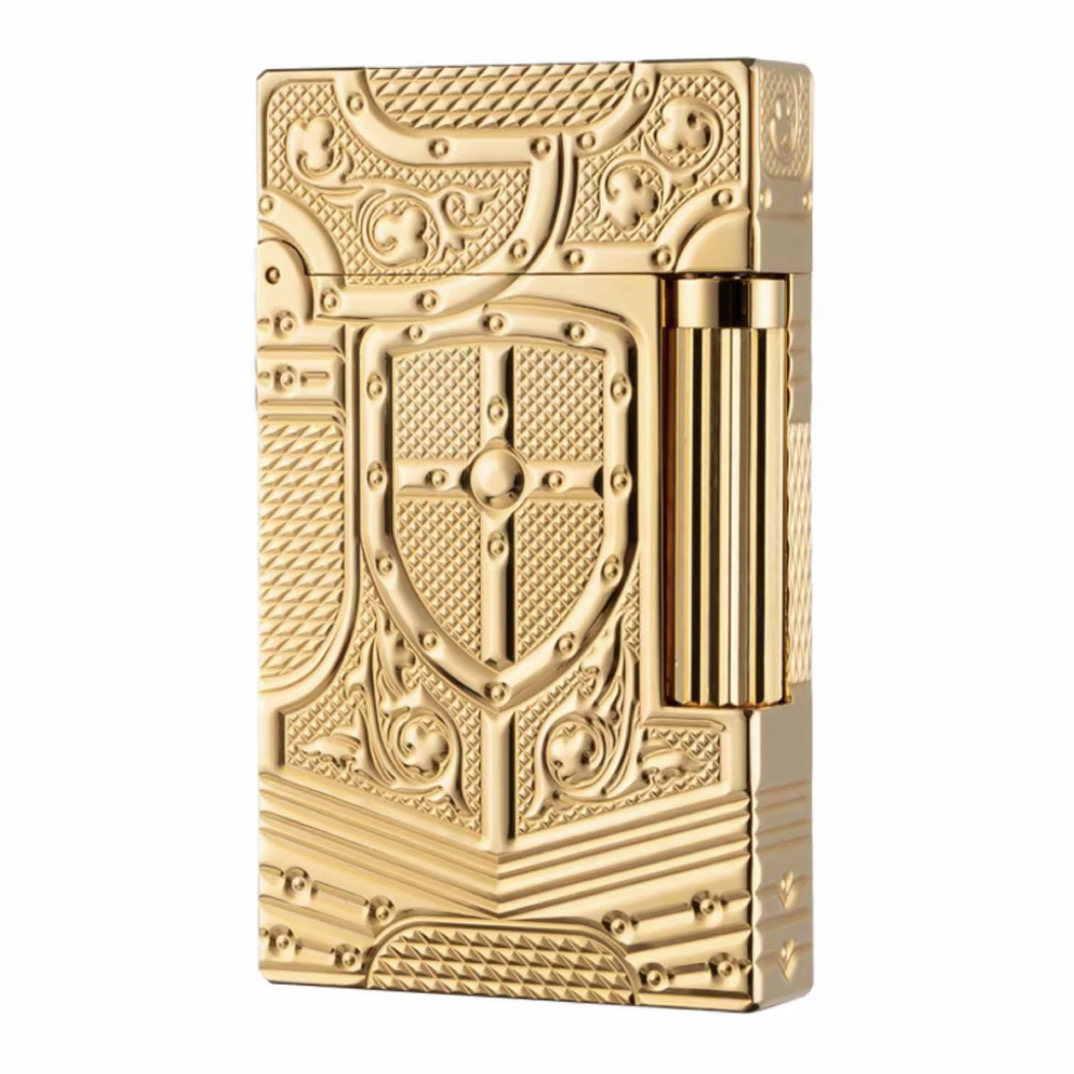 d.p.depeng骑士盔甲三色可选雕刻时尚金典金色侧滑盔甲机