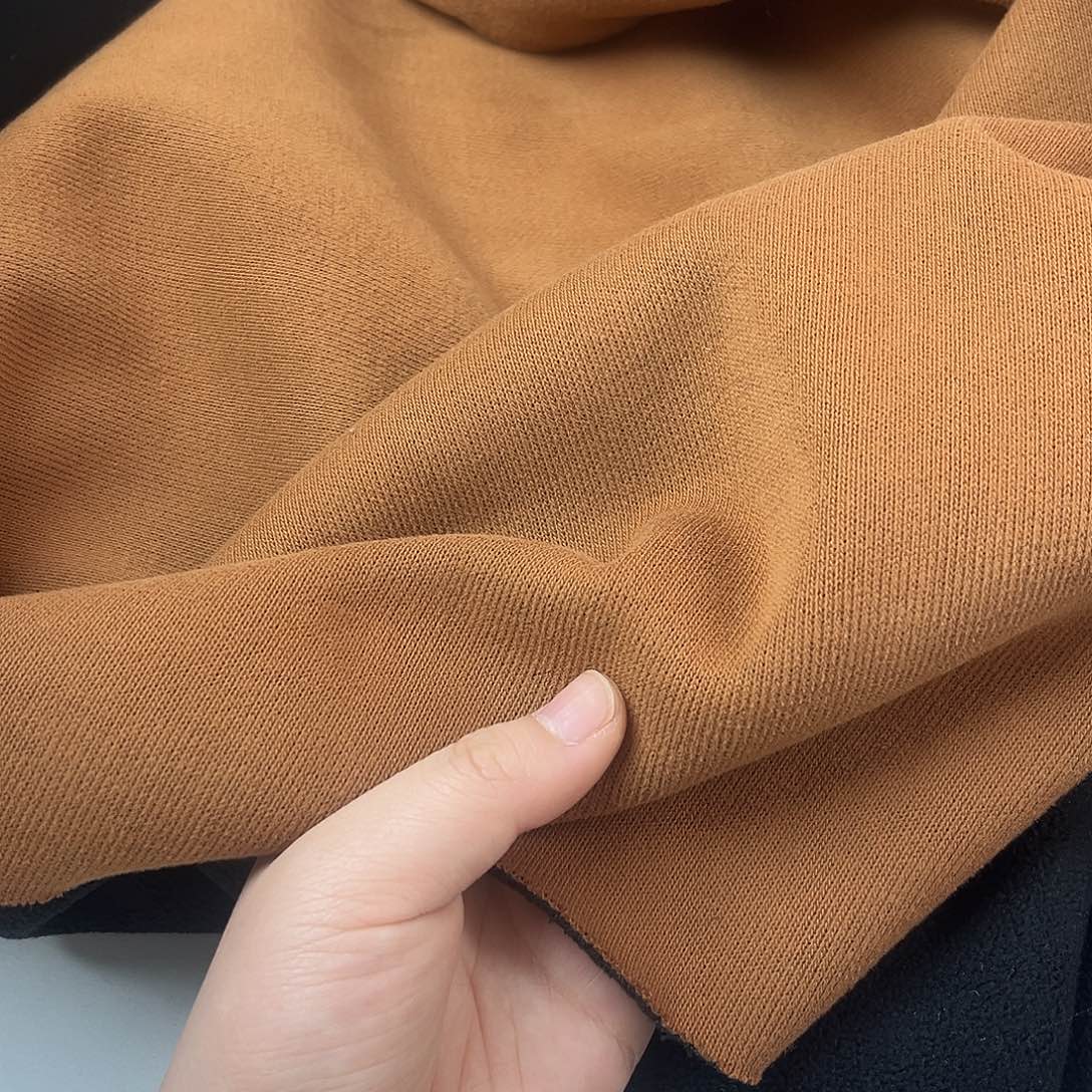 混纺焦糖色雪尼尔1米。         