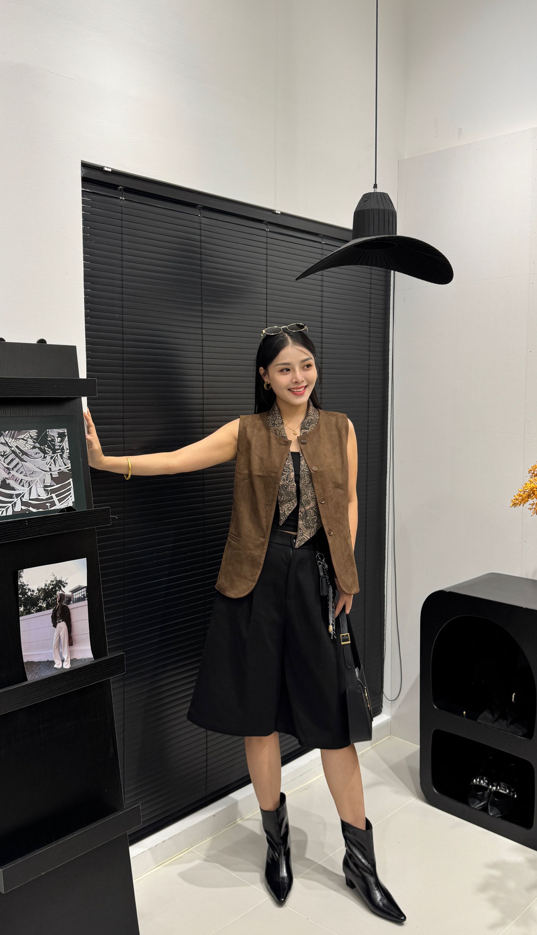 832高腰显瘦直筒西裤女秋季新款配腰带百搭休闲阔腿裤