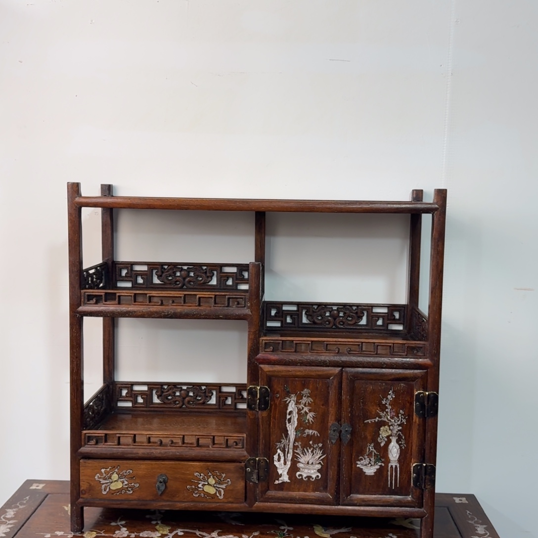 静***开木复古装饰摆件茶具柜55/20/53厘米