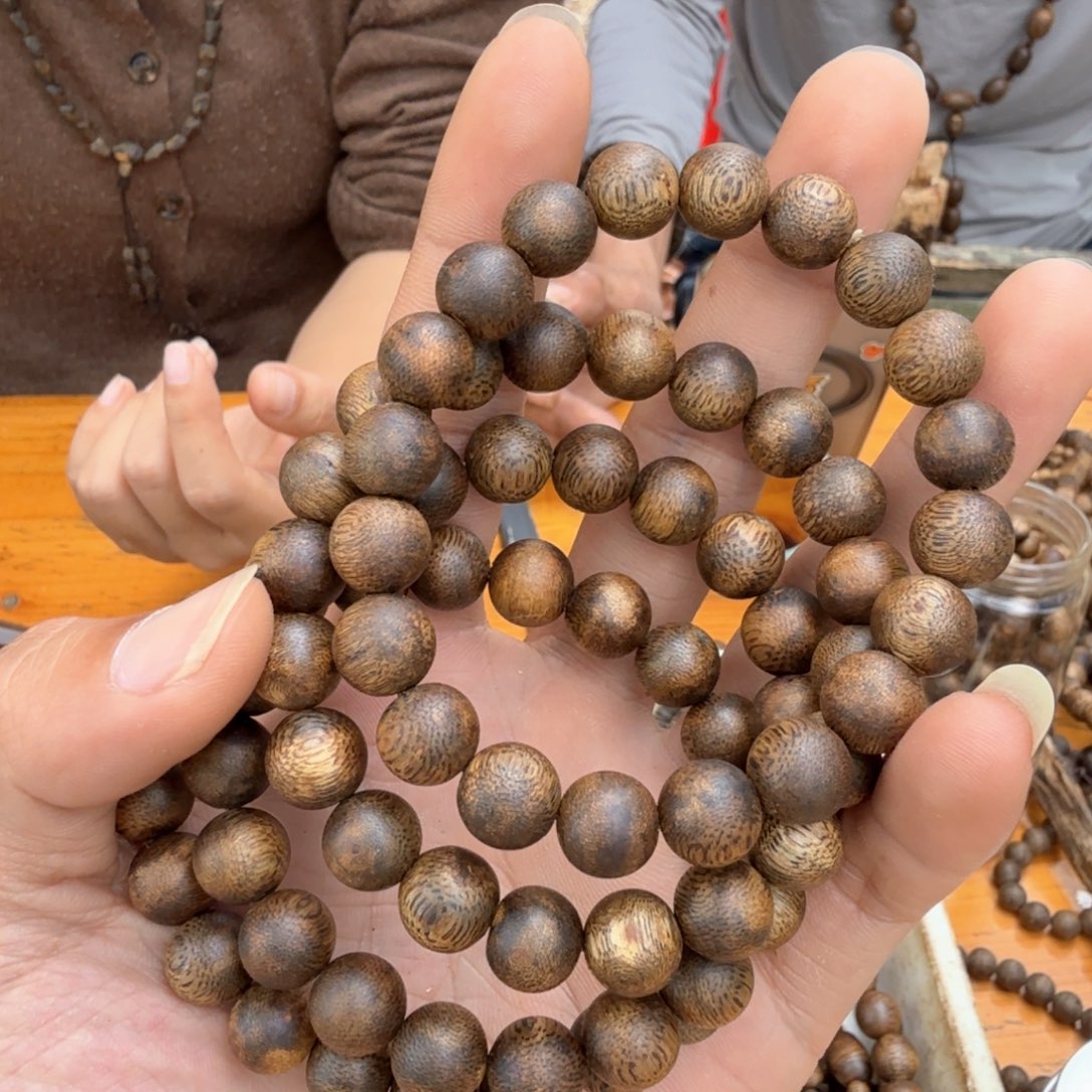 沉香沉香碎屑单圈1.0乌身7克多样性发一