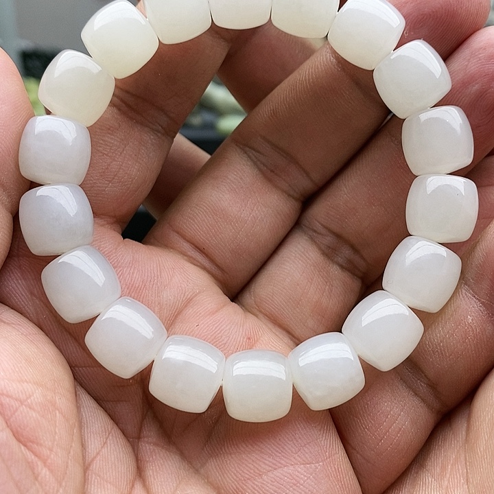 【闪购商品】手链未镶嵌和田玉12白