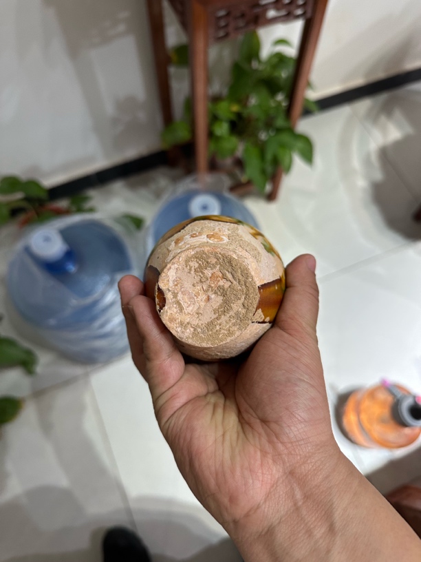 唐三彩双龙瓶子工艺品陶瓷